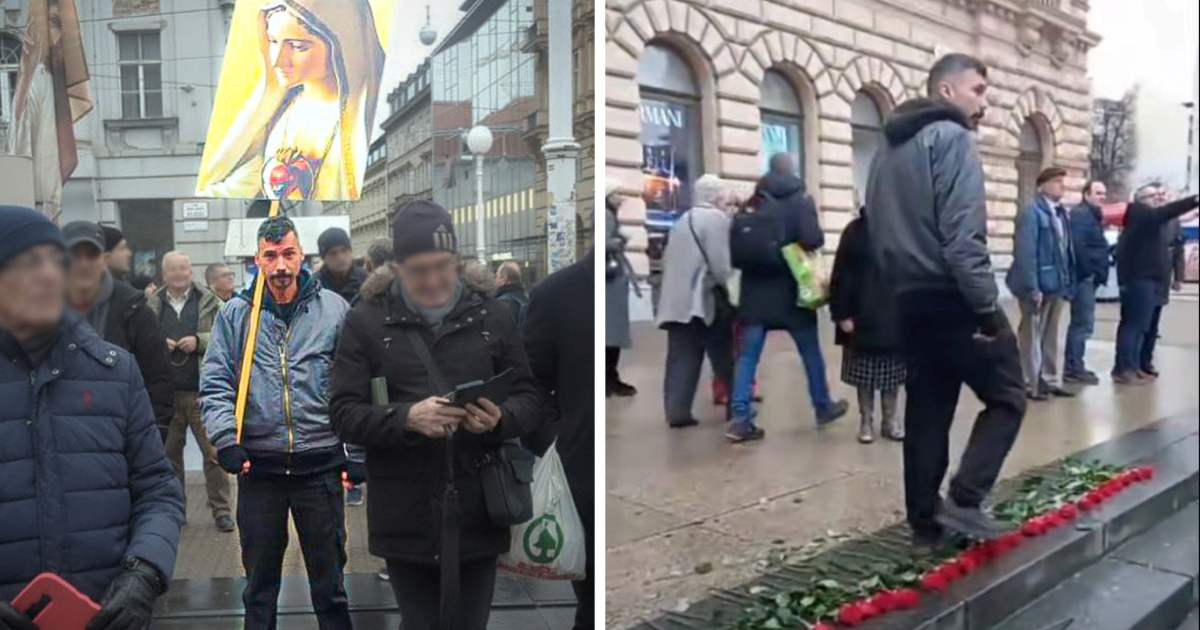Muškarac u Zagrebu gazio ruže postavljene u spomen na ubijene žene
