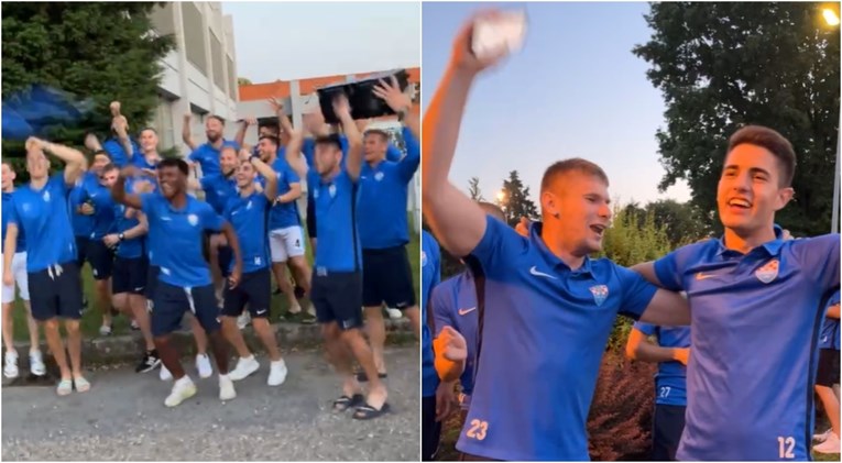 VIDEO Igrači Vukovara uz pjesme Grdovića i latino hitove proslavili plasman u 1. ligu