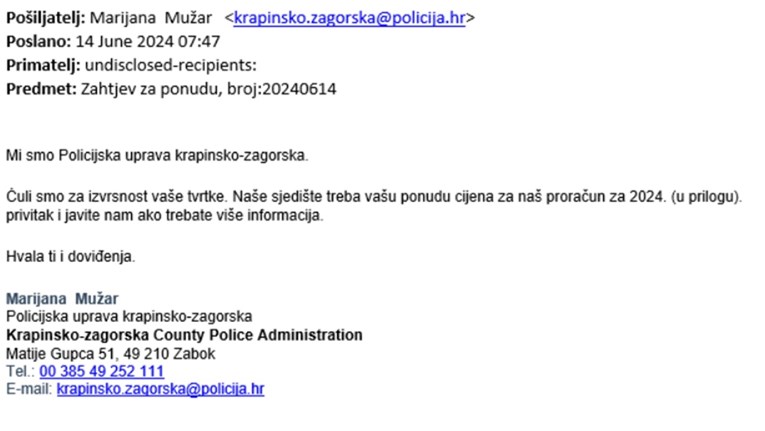 Policija upozorava građane na novu prevaru. "Šire se naši lažni mailovi"
