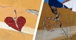 Zacjeljujuće srce, simbol oporavka od potresa, uklonjeno sa zida na Gornjem gradu