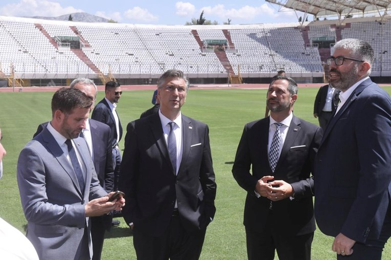 Plenković u Splitu: Poljud se brzo sanira, vlada šalje dva milijuna eura