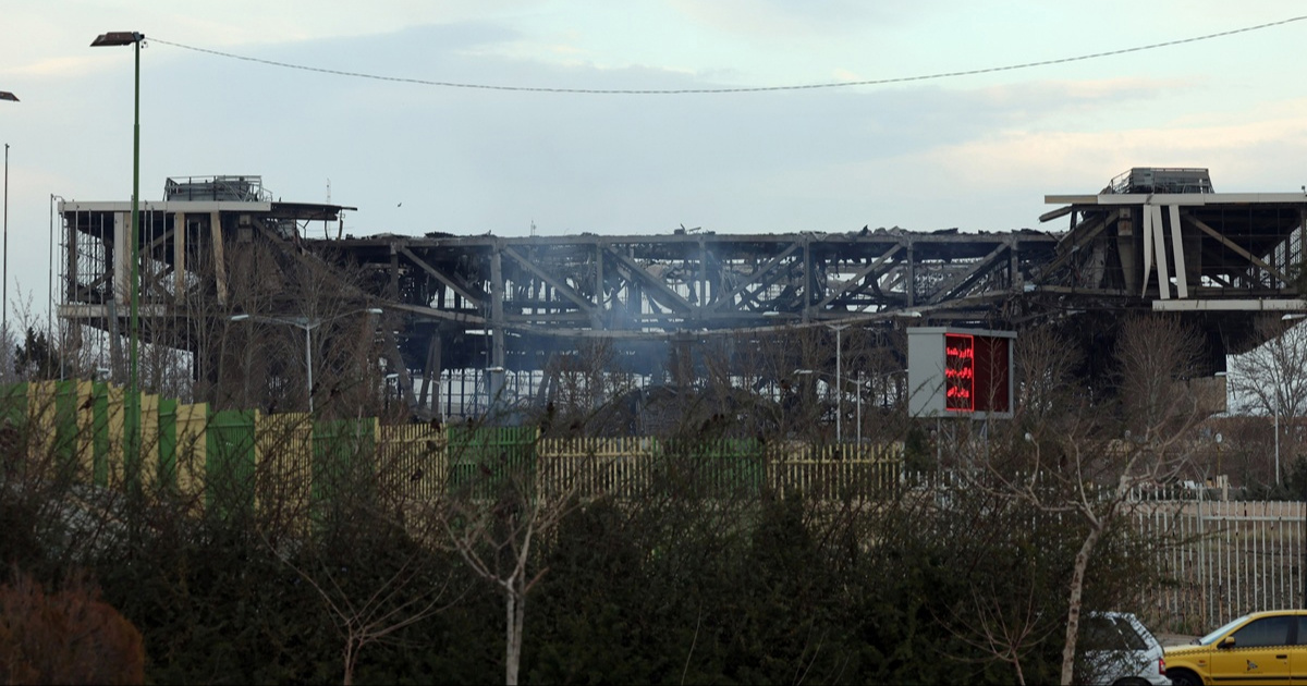 VIDEO Najveća sportska dvorana u Iranu potpuno je uništena