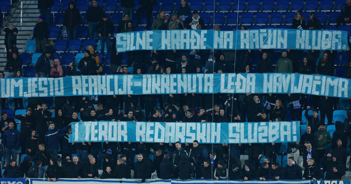 Kohorta izvjesila transparente. Pogledajte što su napisali navijači Osijeka