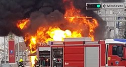 VIDEO U zagrebačkoj Dubravi se zapalio ZET-ov autobus