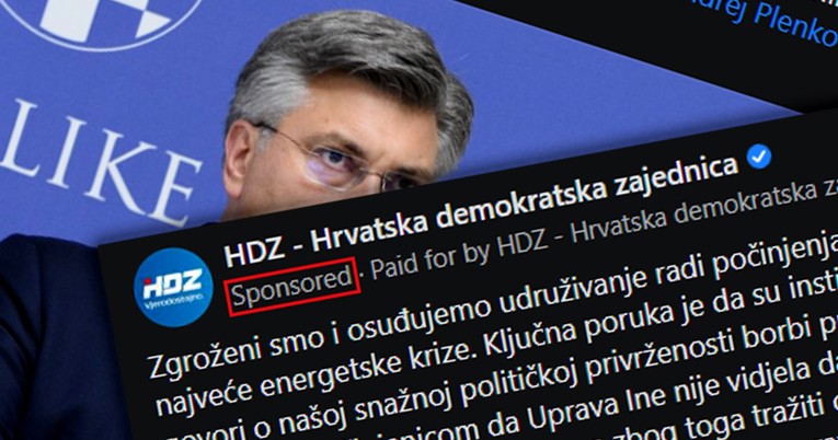 HDZ na Fejsu plaća oglas u kojem tvrde su zgroženi pljačkom Ine