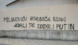 Osvanuli grafiti u Splitu: "Milanoviću, izdajniče ruski, je*ali te Dodik i Putin"