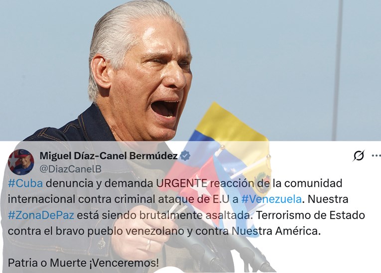 Kubanski predsjednik: Američki napad na Venezuelu je državni terorizam