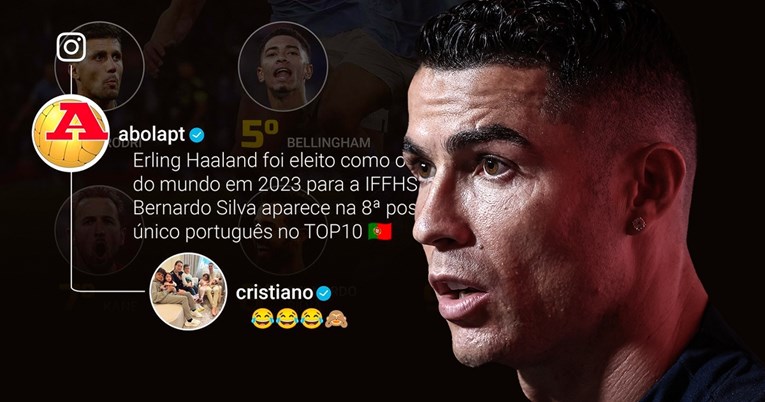 Ovo je Ronaldova reakcija nakon što je doznao da nije u najboljih 10 igrača svijeta