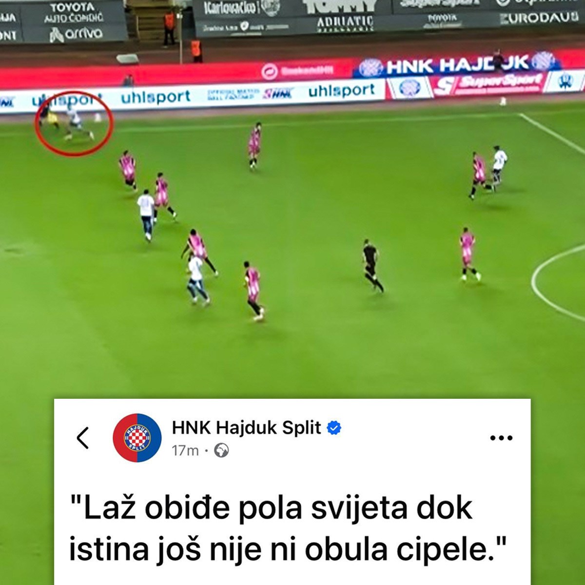 Hajduk: Laž obiđe pola svijeta dok istina još nije ni obula cipele