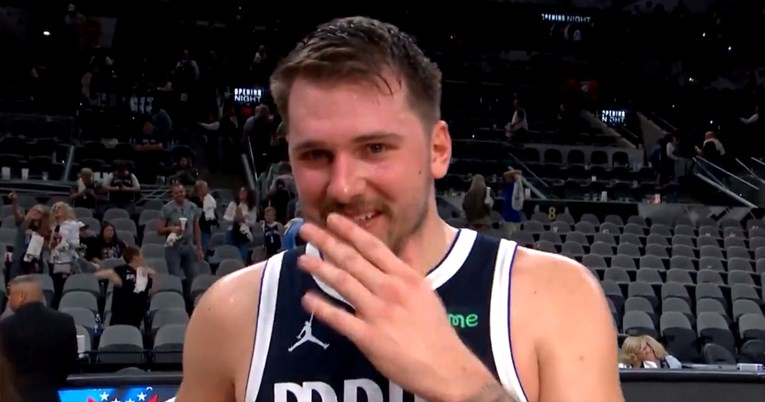 Pogledajte reakciju posramljenog Dončića kad je shvatio da je opsovao u TV prijenosu