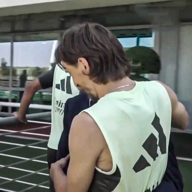 Pogledajte kako je prošao susret Modrića i predsjednika Reala na treningu