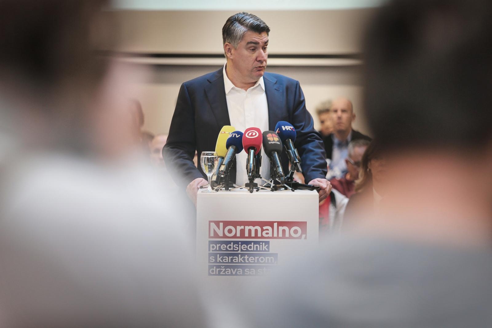 Milanović napao Kolindu i HDZ: "Dosta nam je noći"