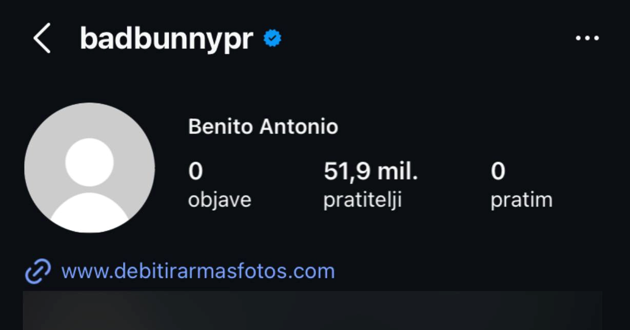 Bad Bunny nakon Super Bowla izbrisao sve s Instagrama