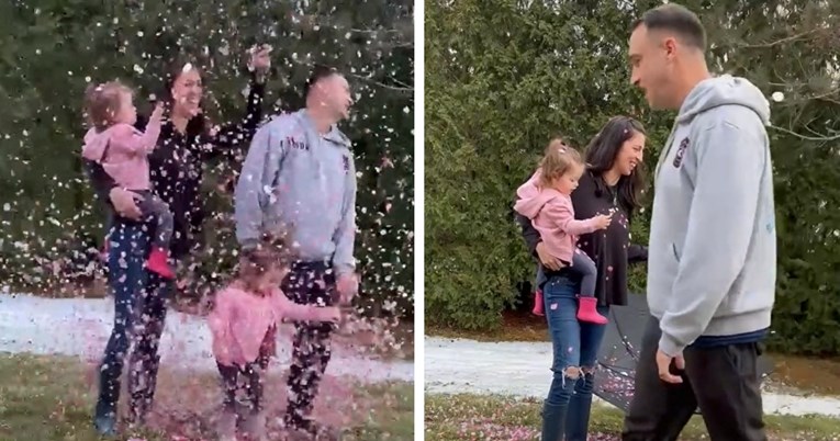 Tata doživio napad bijesa doznavši da čeka treću kćer, pobjegao od kamere psujući