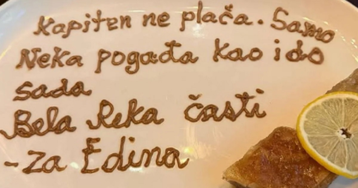 Džeko je u Beogradu naručio baklavu. Pogledajte što mu je došlo na stol