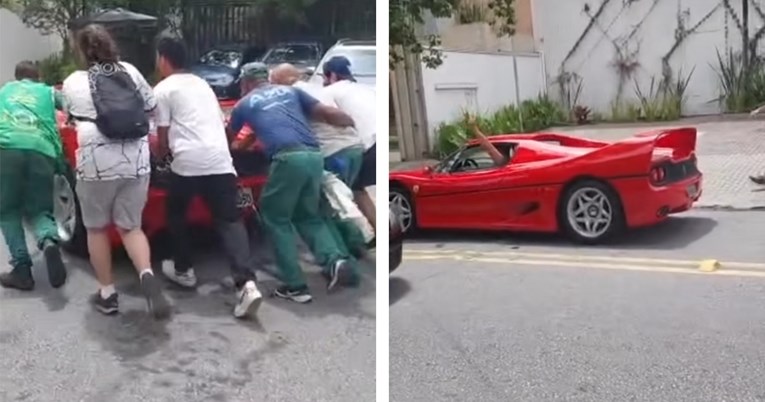 VIDEO Ovako Ferrari pali na guranje