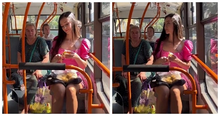 Hit video iz Srbije: Cura u haljini i štiklama ušla u bus, sjela i gulila krumpire