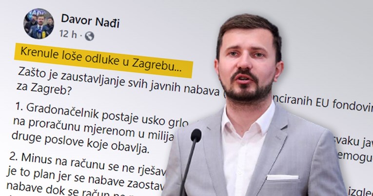 Davor Nađi: Zaustavljanje javne nabave u Zagrebu je loša odluka