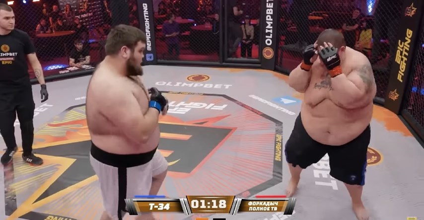 Ruski borac u borbi dva na jedan za 22 sekunde nokautirao rivale teže od njega 226 kg