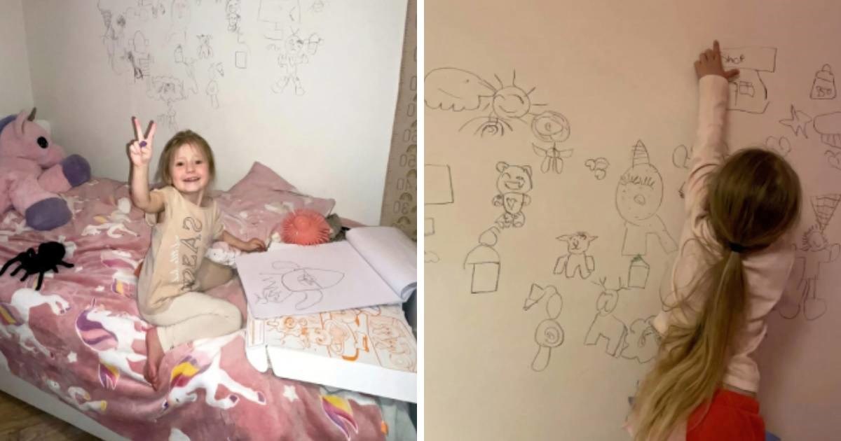 Kći (4) išarala zid, neočekivana reakcija majke oduševila je internet