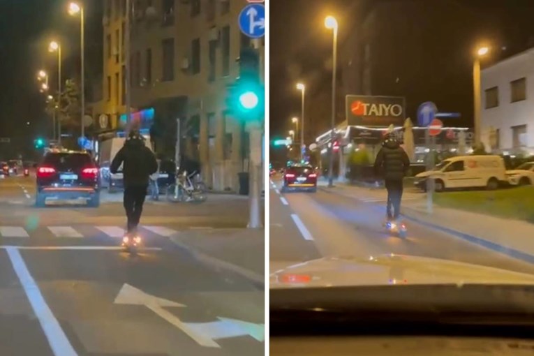 VIDEO Vozio električni romobil 60 km/h po Zagrebu