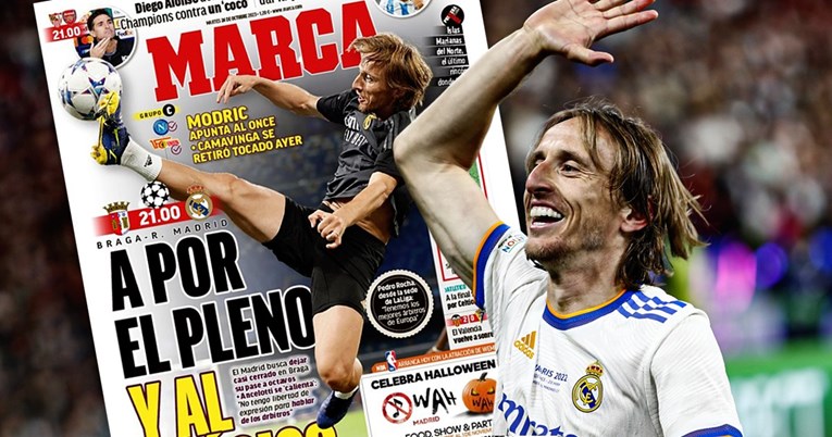 Modrić na naslovnici Marce uoči Lige prvaka i El Clasica
