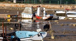 FOTO Velika oseka u Fažani, čamci ostali na suhom
