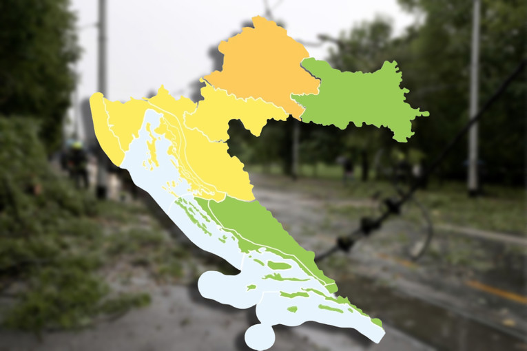 Narančasti alarm za zagrebačku regiju. "Budite spremni na nevrijeme"