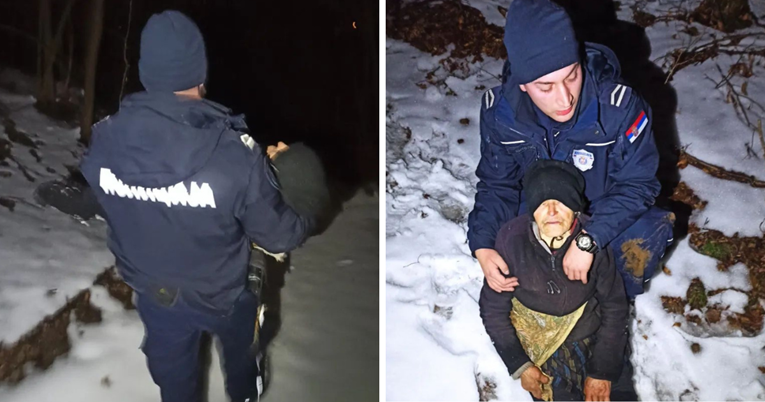Policajci u Srbiji pronašli promrzlu baku (93) u snijegu, nosili su je 2 km do kuće