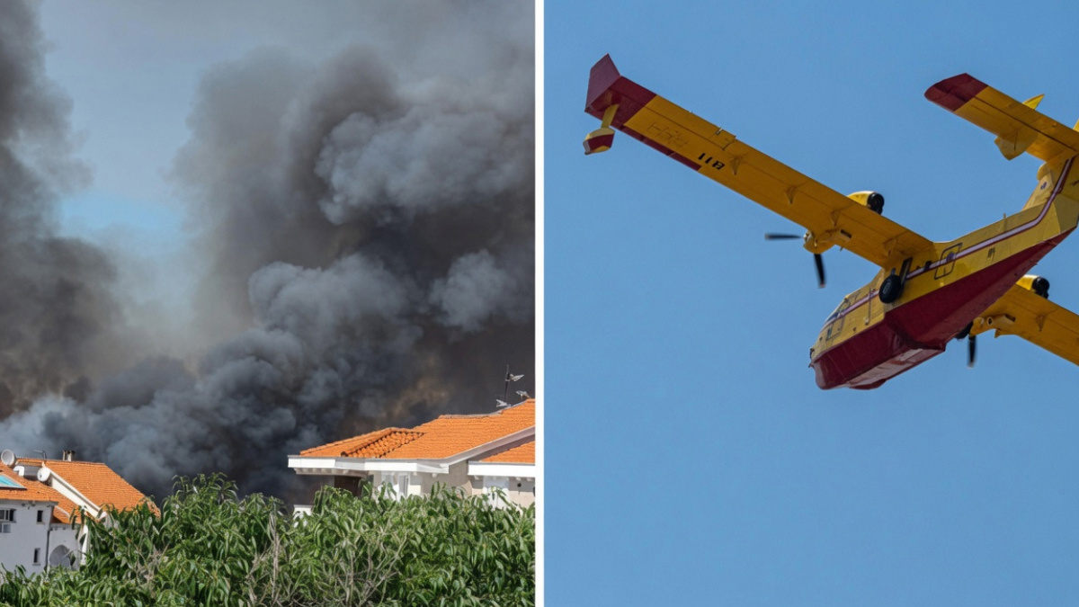 Veliki požar u Zadru, dignuti kanaderi