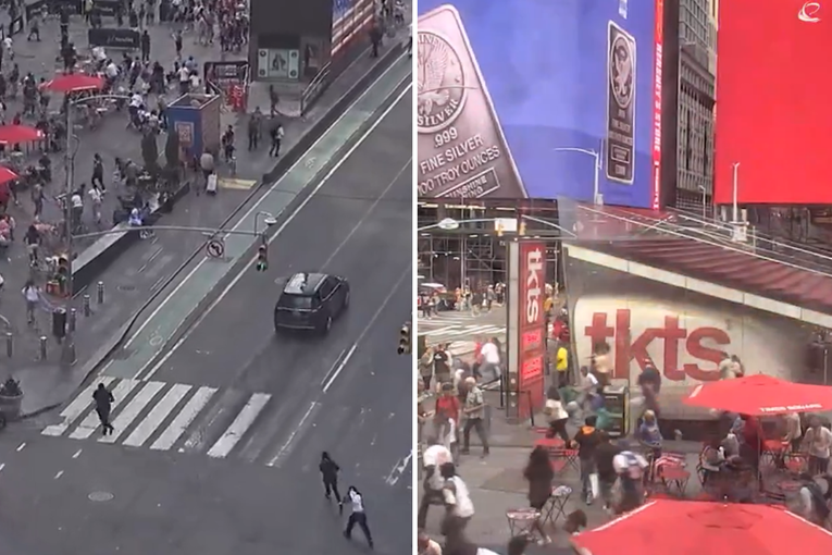 Sukob na Times Squareu, jednom muškarcu prerezan vrat, tinejdžer pucao