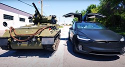 VIDEO Može li Tesla i protiv tenka?