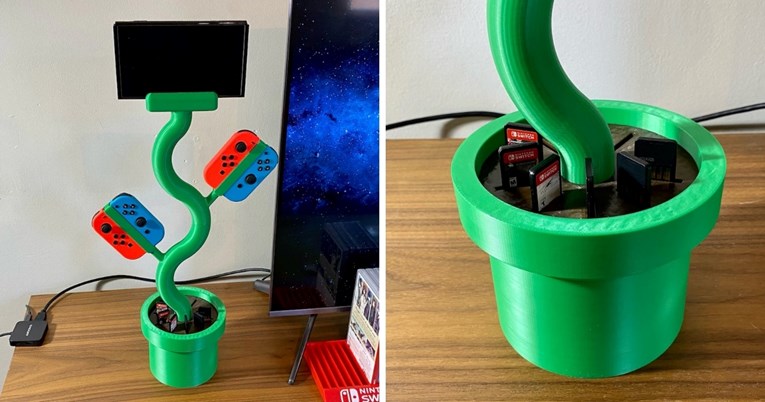 Ovaj razigrani Nintendo Switch stalak punit će vašu konzolu i držati vaše Joy-Conove