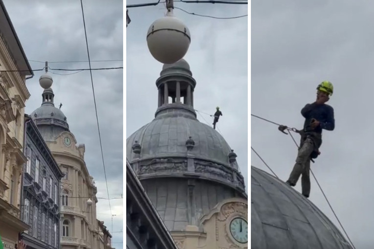 Hit video sa Zagreb Pridea: Radnik s kupole poslao poljubac povorci