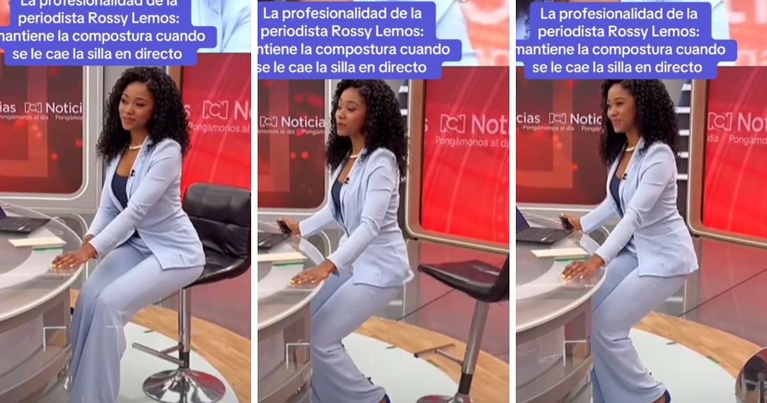 Stolac joj se srušio usred live prijenosa, reakcija kolumbijske voditeljice oduševila