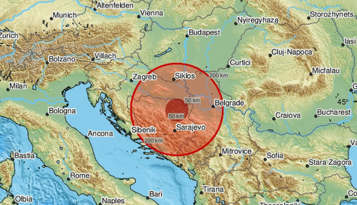 Potres magnitude 4.1 u BiH, osjetio se i u Hrvatskoj
