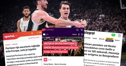 Srpski mediji: Hezonja uništio Partizan i onda pokazao koliki je gospodin