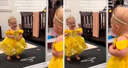Mama kćeri obukla haljinu princeze, malena imala preslatku reakciju kada se vidjela