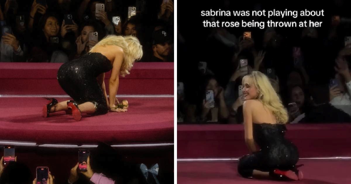 Netko je Sabrini Carpenter bacio ružu na koncertu, njezina reakcija je totalni hit