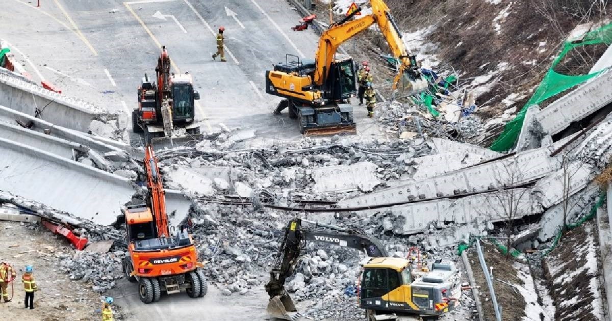 Urušilo se gradilište autoceste u Južnoj Koreji. Troje mrtvih, ima ozlijeđenih