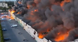 VIDEO Veliki požar u Varšavi, trgovački centar gotovo u potpunosti uništen