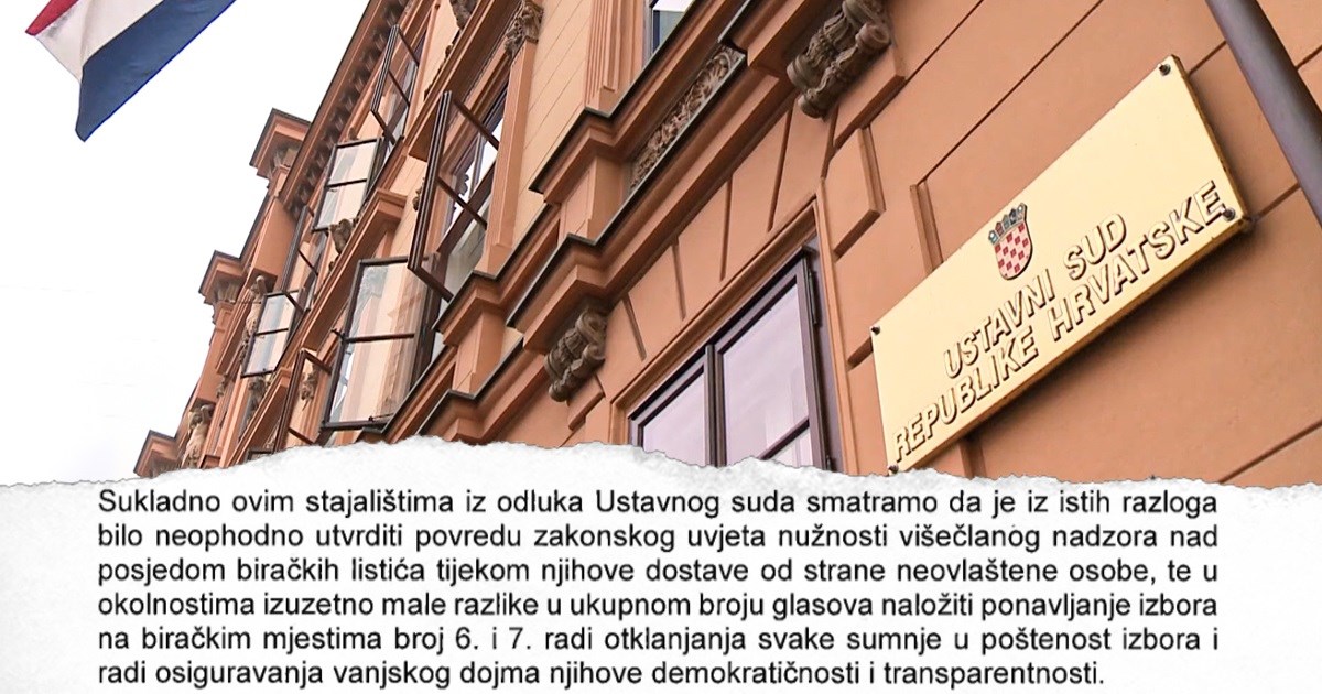 HDZ dobio Korčulu za 4 glasa. Šest ustavnih sudaca: Izbore je trebalo ponoviti