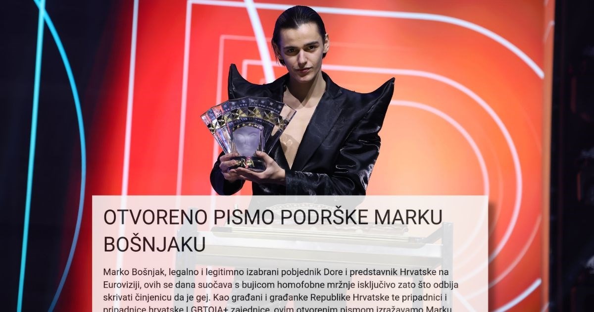 LGBT zajednica poslala otvoreno pismo podrške Marku Bošnjaku zbog homofobnog linča