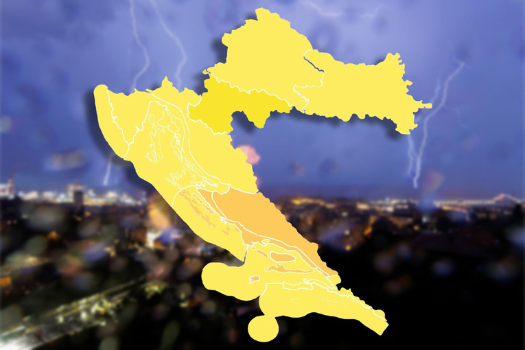 DHMZ upalio alarm za cijelu Hrvatsku. Stiže novo nevrijeme