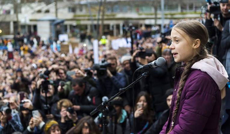 Uoči Svjetskog ekonomskog foruma, Greta Thunberg prosvjedovala u Švicarskoj