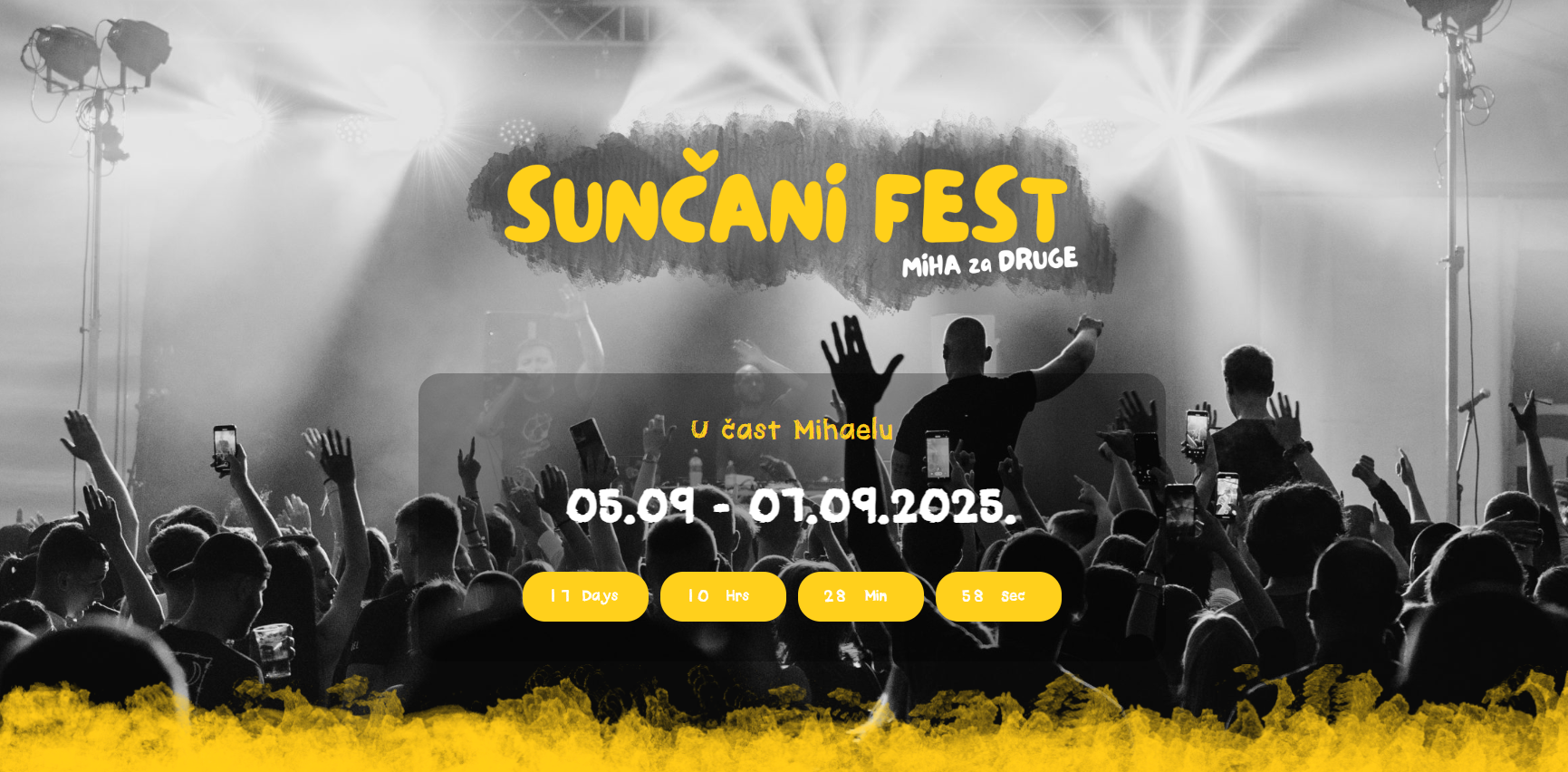 Mihael je u veljači ove godine izgubio svoju bitku. No, Sunčani fest je tu za druge