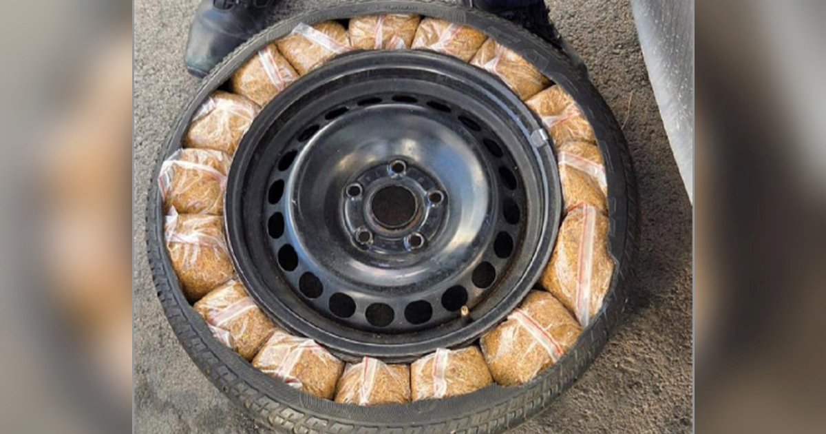 FOTO Uhvaćen s 40 kila duhana na granici kod Imotskog. Bio skriven u kotaču i vratima