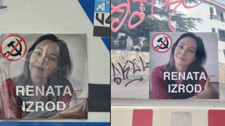 Kod Rijeke oblijepljene poruke protiv profesorice koja je Thompsona nazvala kukavicom