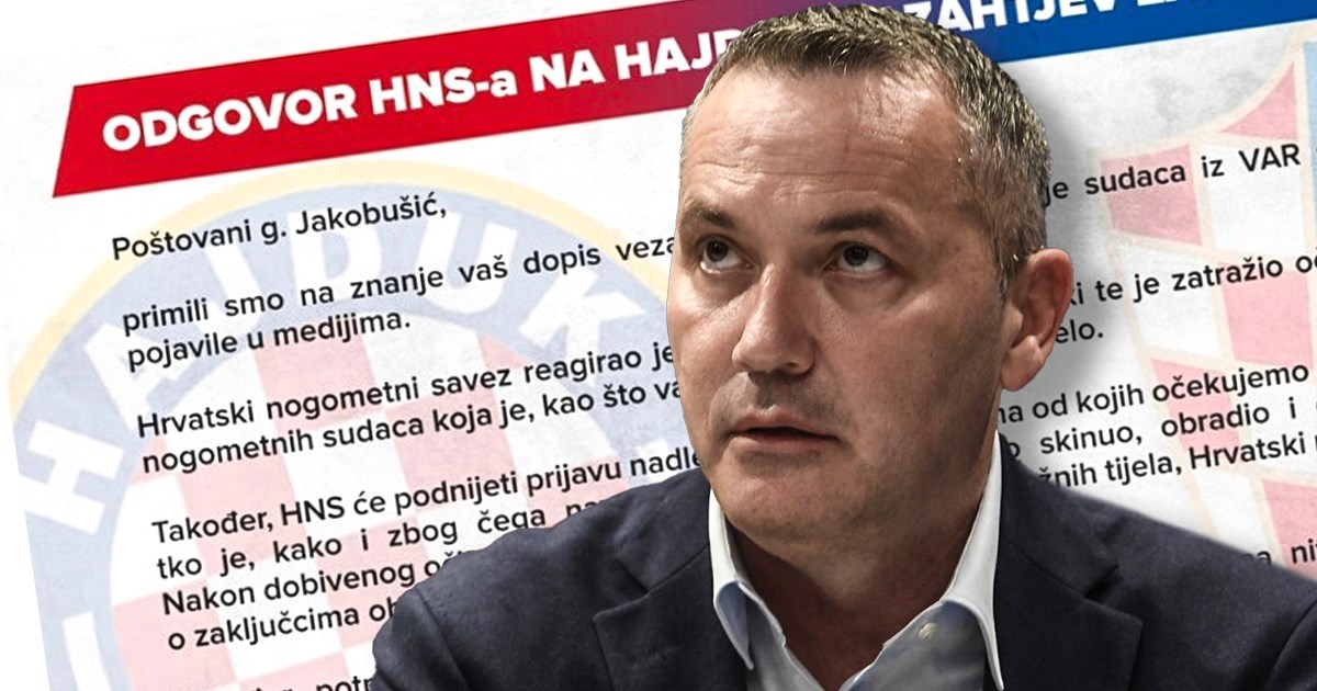 Hajduk objavio odgovor koji je dobio od HNS-a. Pročitajte ga