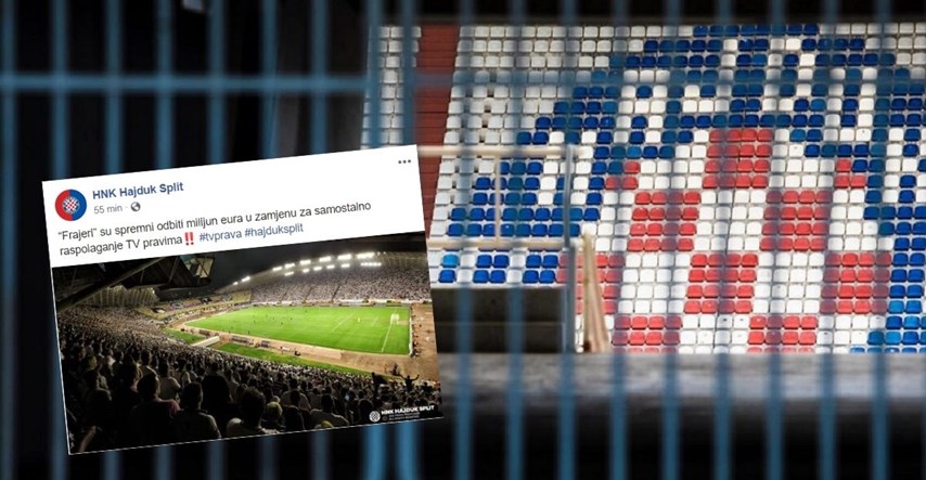 Neimenovani članovi HNS-a prozvali Hajduk zbog TV prava, Splićani im brzo odgovorili